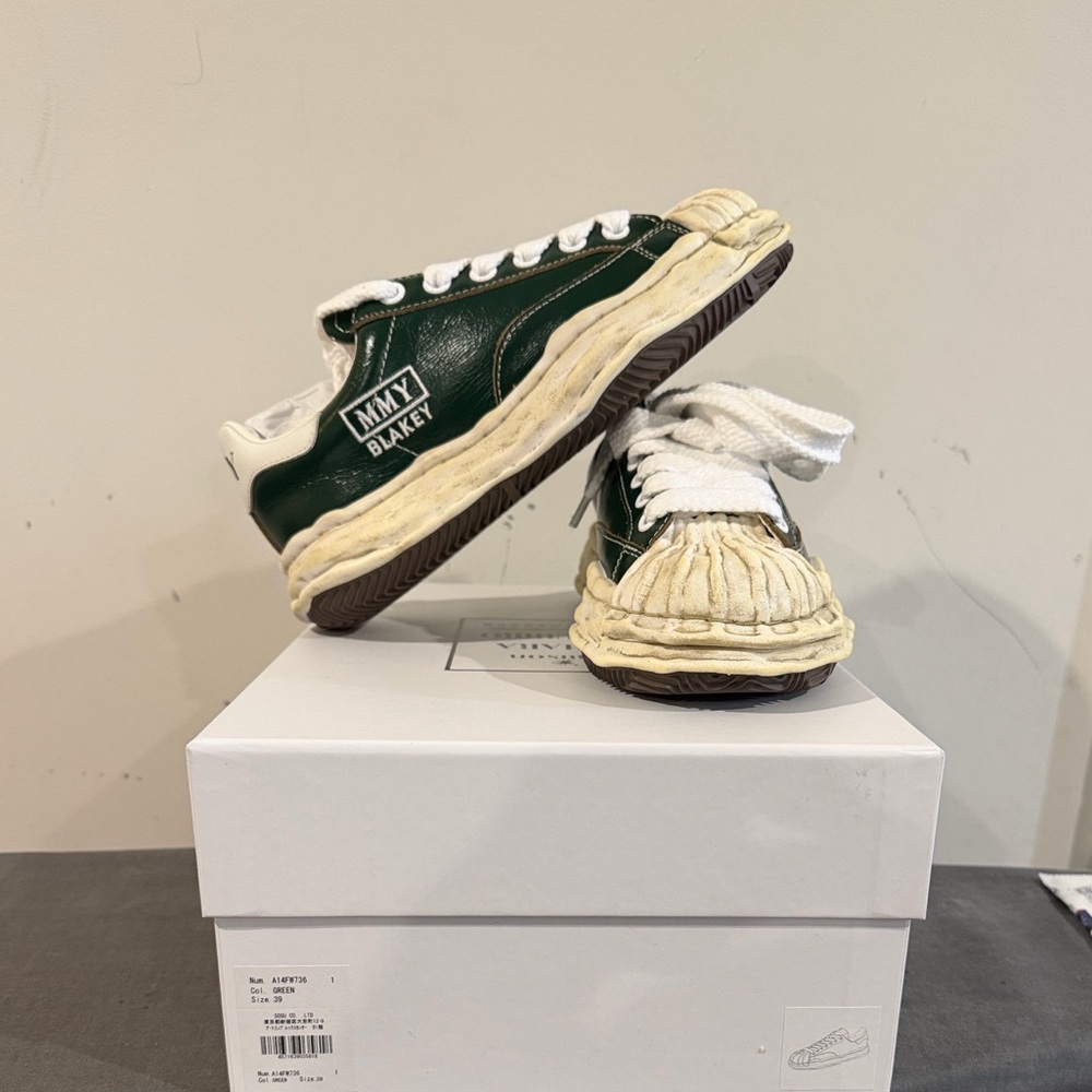 Miharayasuhiro Green and White Sneakers - Picture 2 of 4